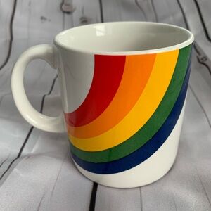 Vintage 80s FTD Rainbow Mug Cup